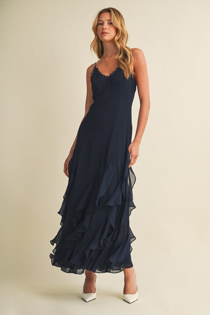 Scallop-lace Ruffle Dress S27031