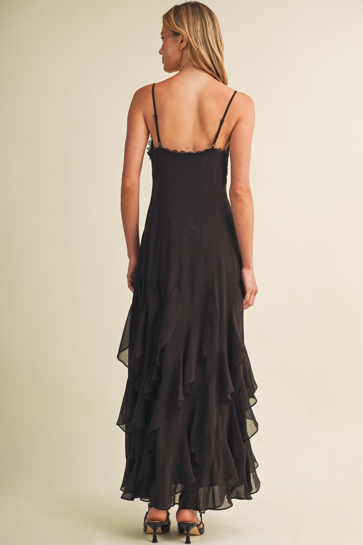 Scallop-lace Ruffle Dress S27031