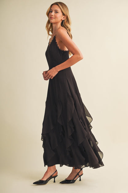 Scallop-lace Ruffle Dress S27031