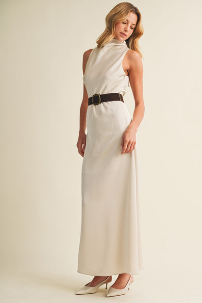 Draped Cowl-neck Dress  S27015
