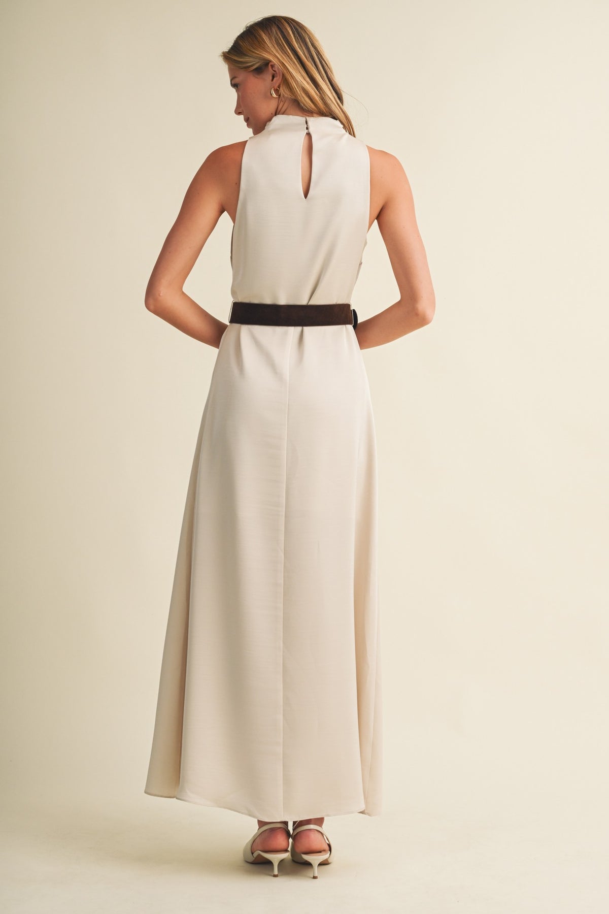 Draped Cowl-neck Dress  S27015