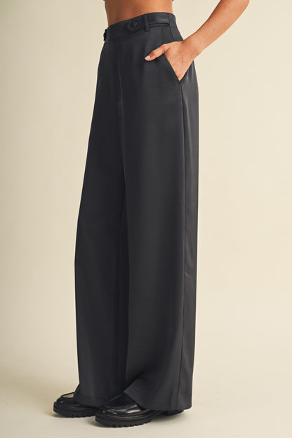 High-waist Wide-leg Trousers  S26795