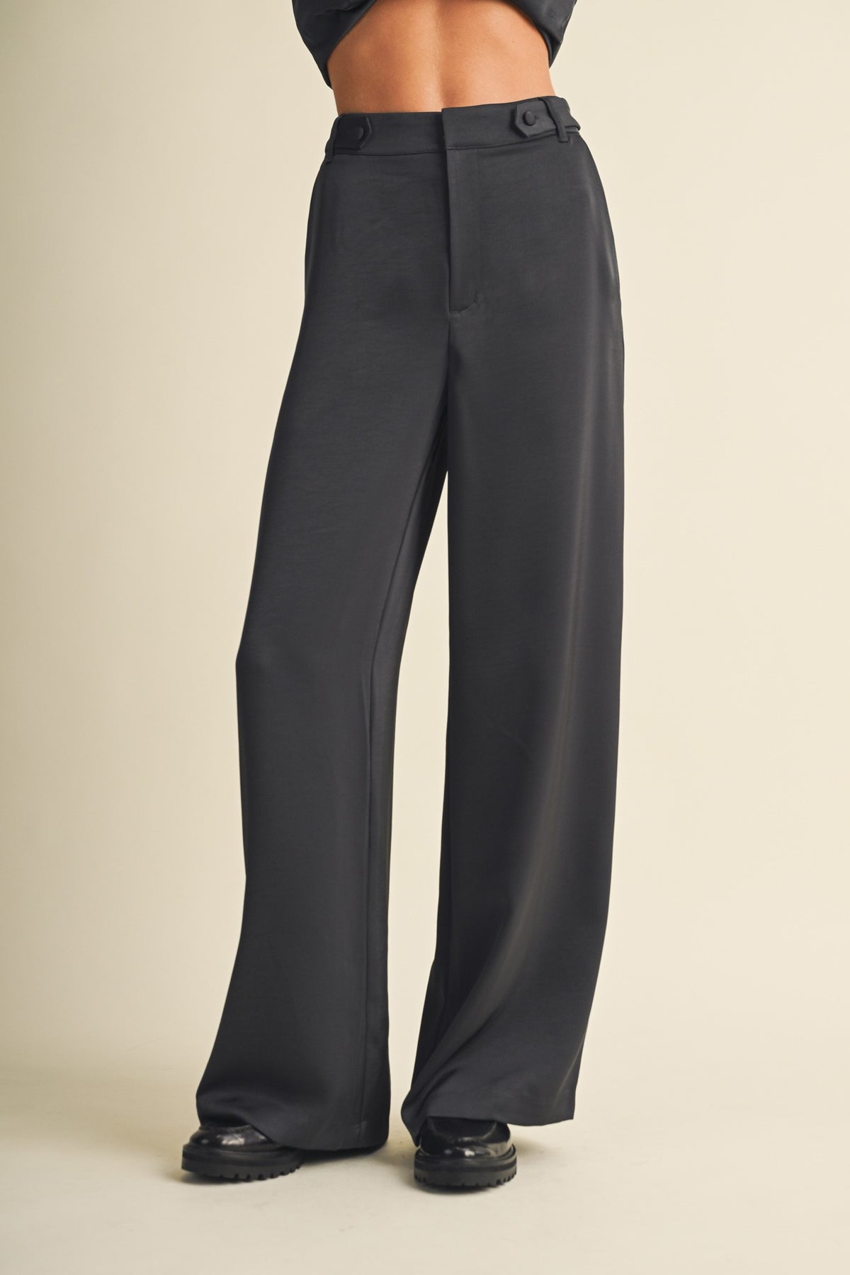 High-waist Wide-leg Trousers  S26795