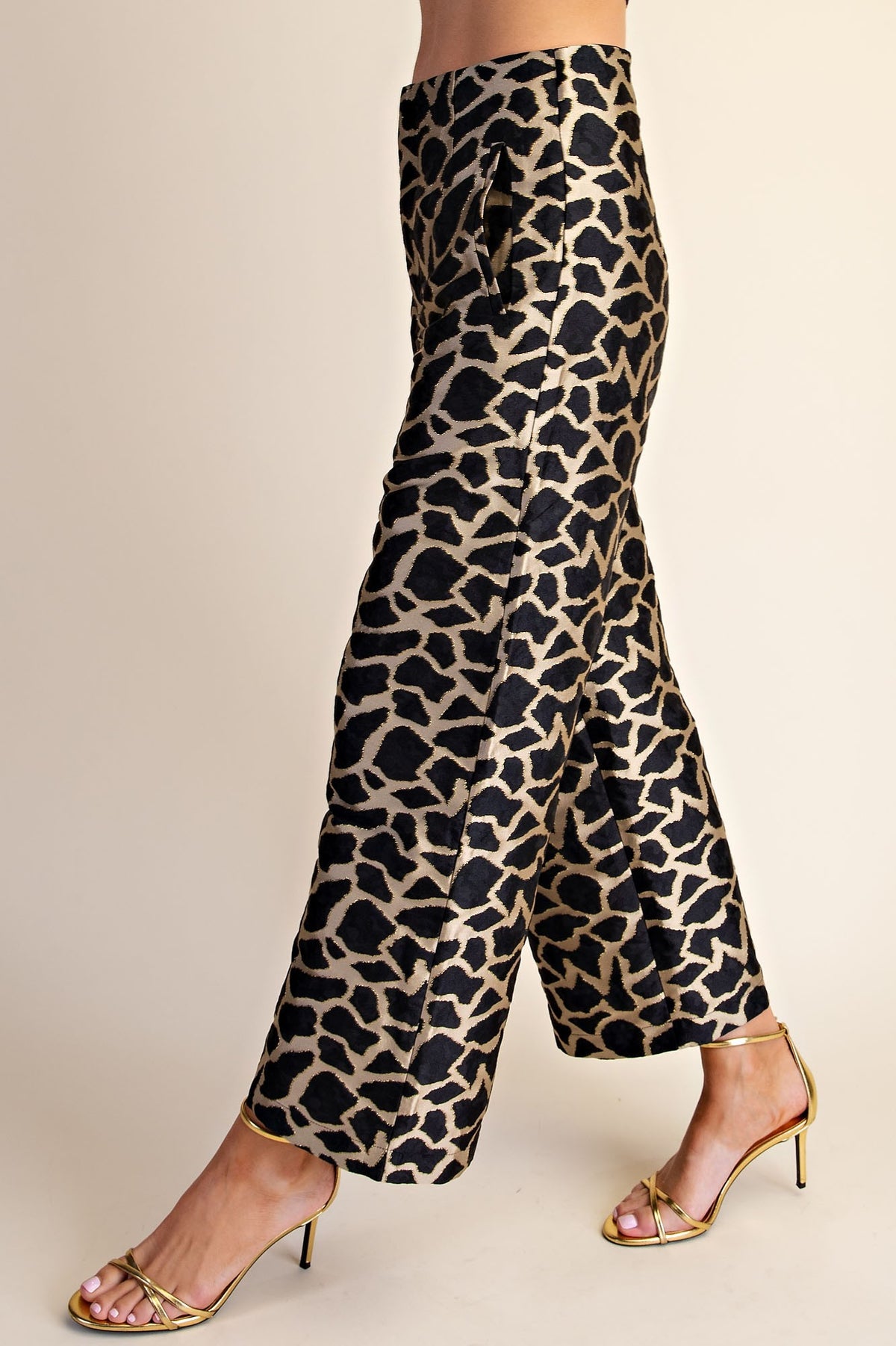 High Waist Crop Pants  P8590