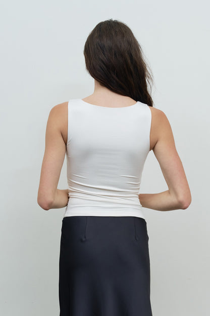 Boat Neck Ruched Knit Top TW2164