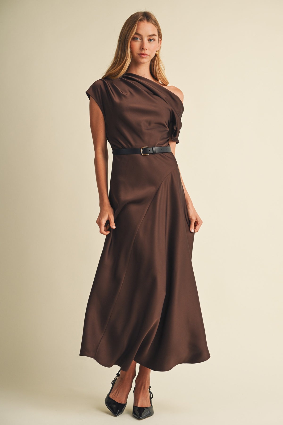 Asymmetric Bias-cut Dress S26941