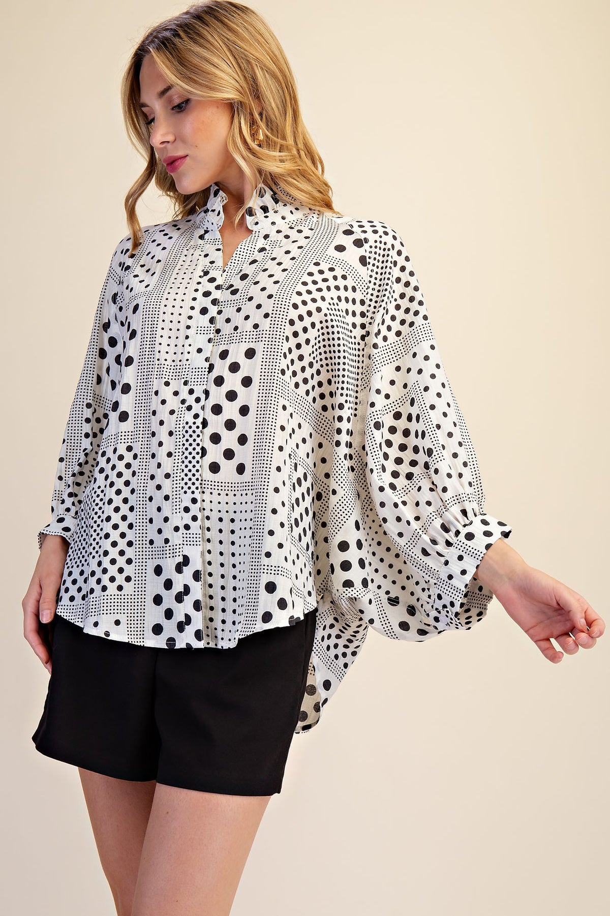 Balloon Sleeve Shirt  T9354