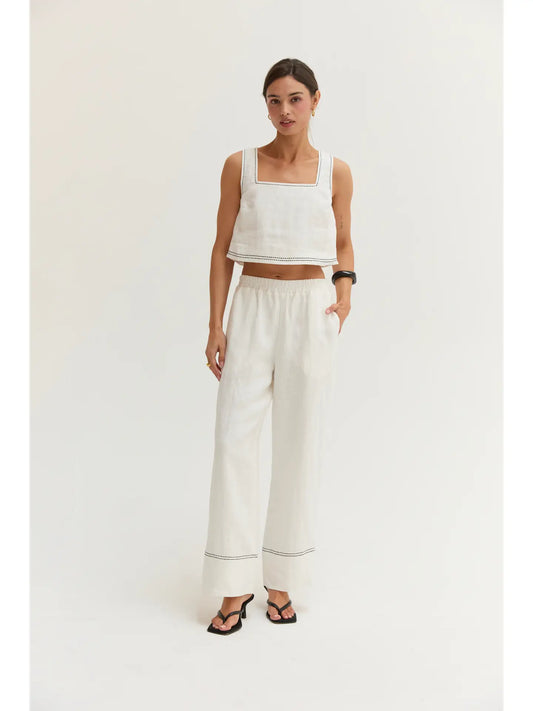 Top & Pants Linen Set CX9781