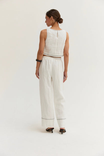 Top & Pants Linen Set CX9781