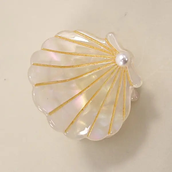 Beach Ocean Cellulose Seashell Hair Claw Clips 40H782