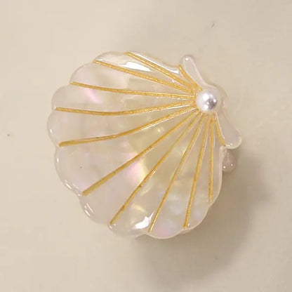 Beach Ocean Cellulose Seashell Hair Claw Clips 40H782