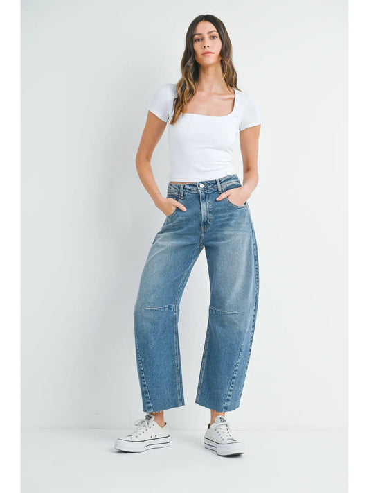 Barrel Jean w/ Seams BP473J