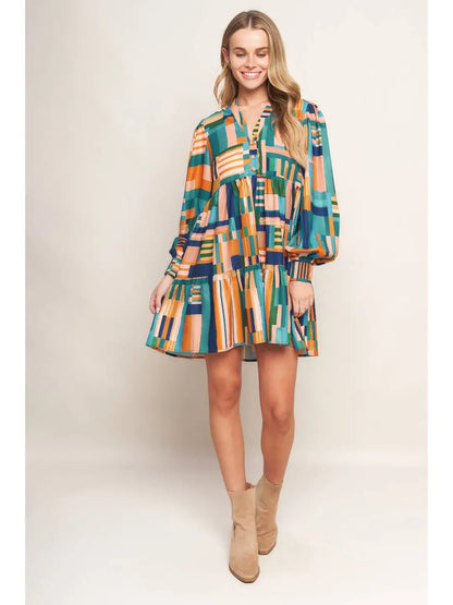 Printed Woven Mini Dress ID21548