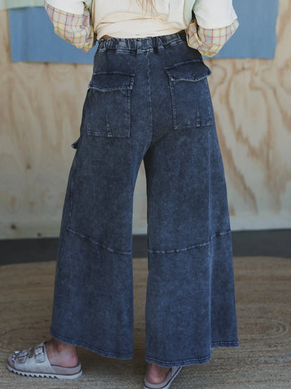 Cargo Cascade Wide Leg Pants S70597