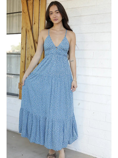 Open Back Maxi Dress F4F72
