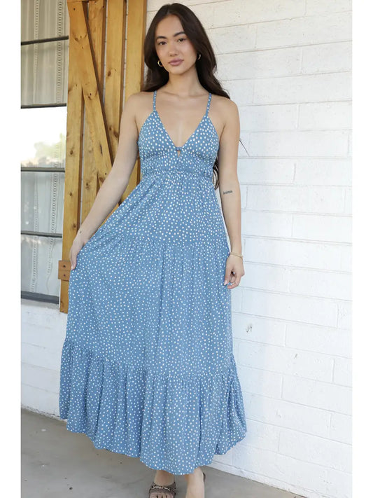 Open Back Maxi Dress F4F72