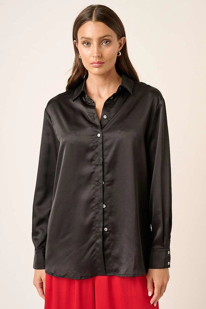 Button Down Satin Shirt H14668