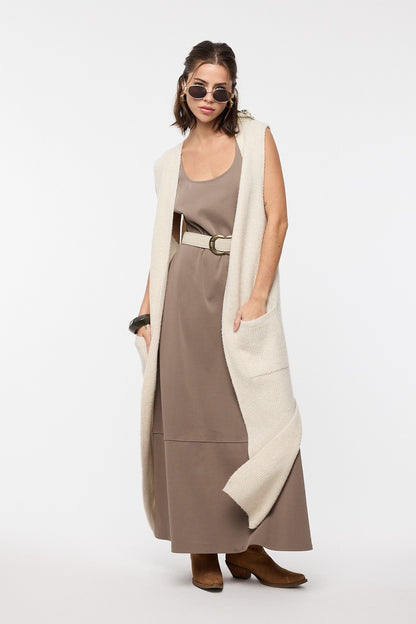 Long Sweater Vest Cardigan WL25-11959