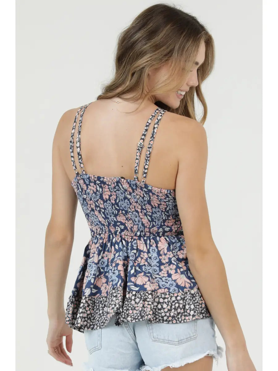 Lace Trim Cami Tank Top C2E81