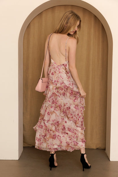 Cascade Ruffle Maxi Dress JD10406