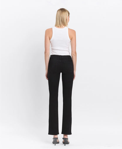 Mid Rise Black Bootcut Jeans LV1171