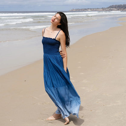 Ocean Mist Rayon Mai Tai Maxi Dress 64238-ADJ-S