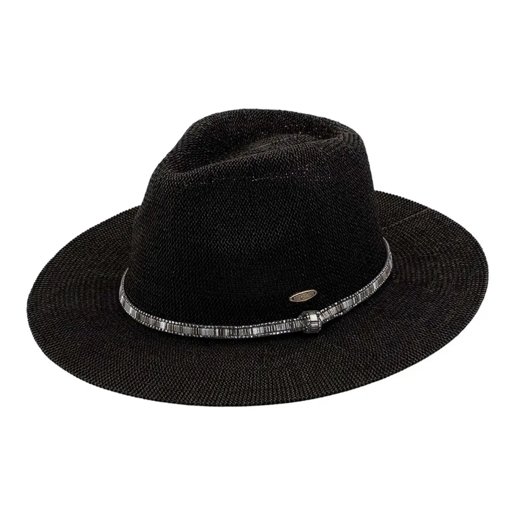 Multi-Colored Thread with Beaded Panama Hat 28-KP-014
