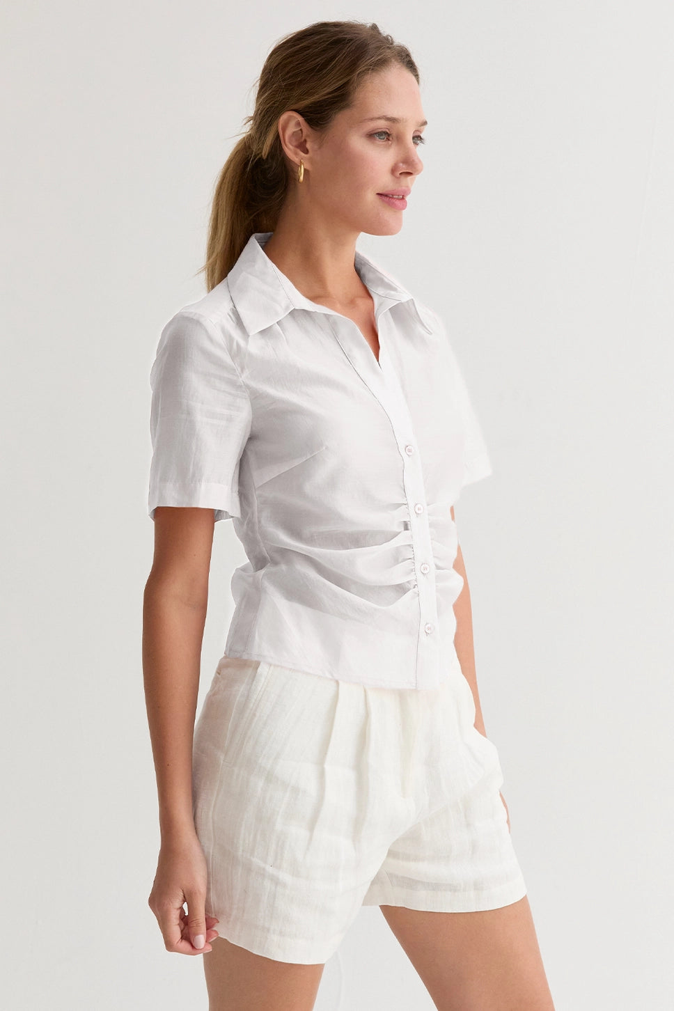 Lola Button Up Top CT8644