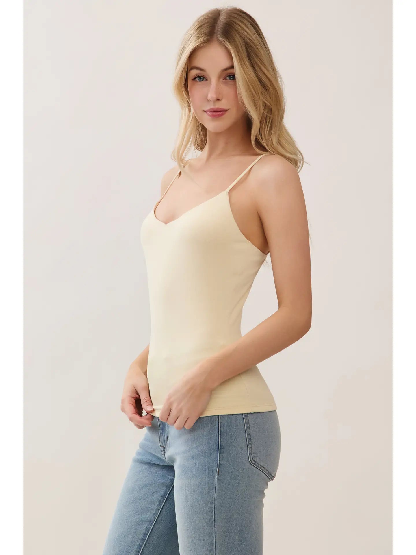 Double Layer V Neck Cami Top JC57552