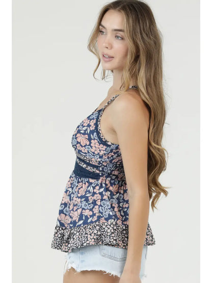 Lace Trim Cami Tank Top C2E81