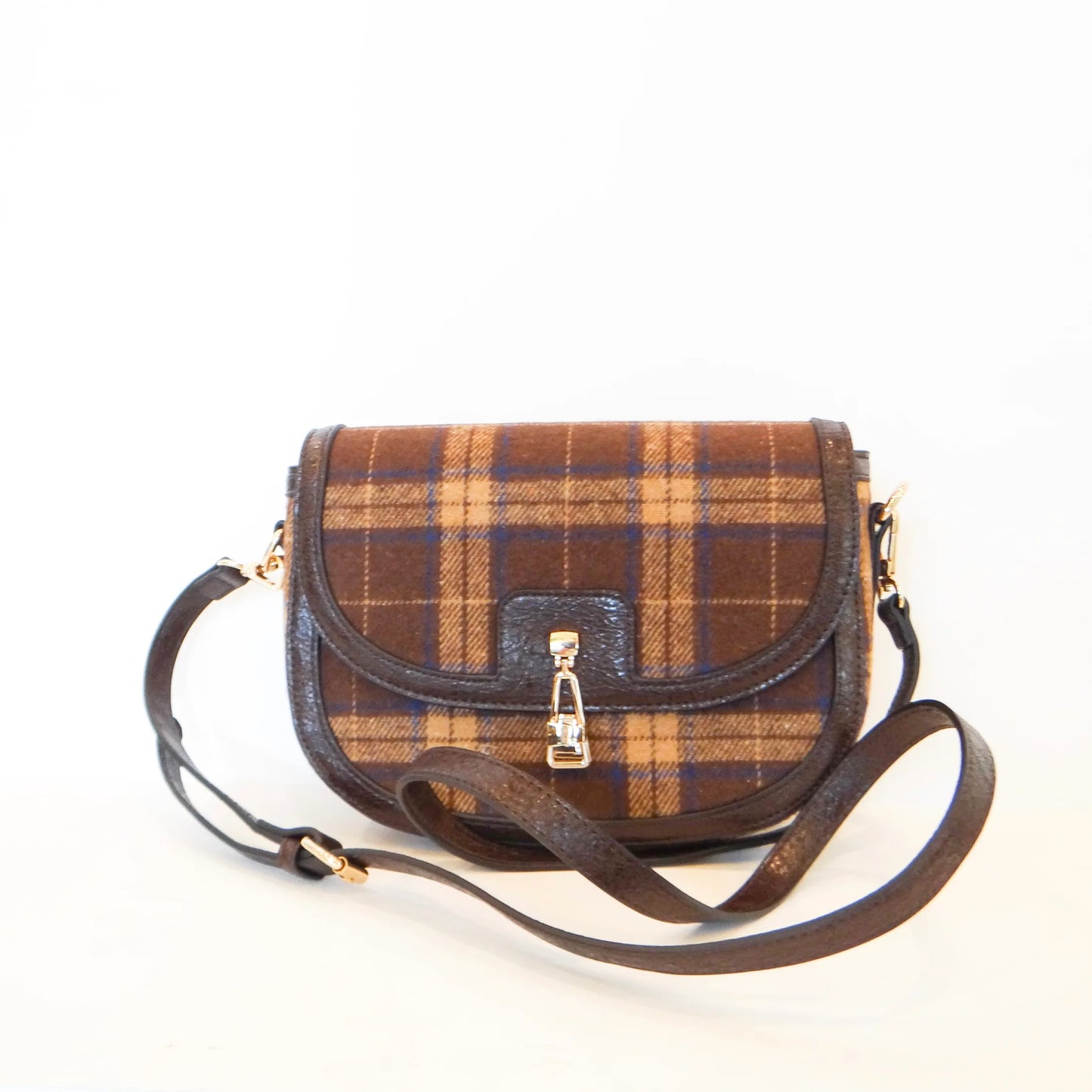 Calloway Plaid Contrast Crossbody Bag M2737