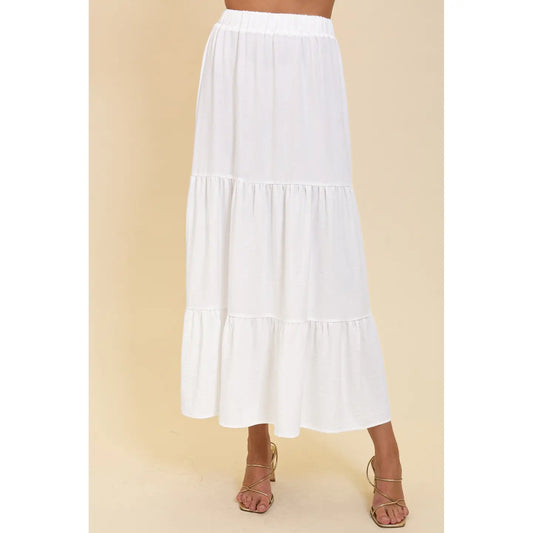 Boho High Waisted Airflow Maxi Skirt WS8817