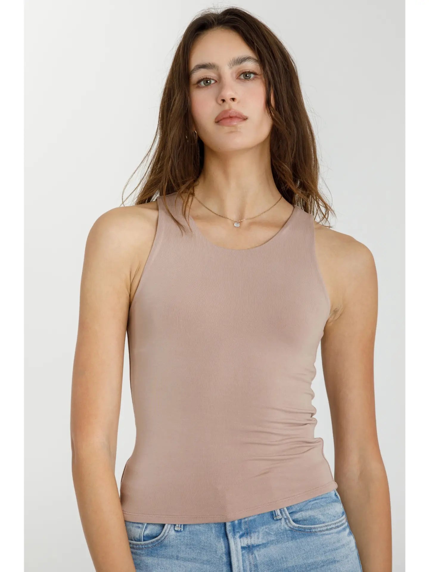Soft Core Basic Round Neck Tank 18607-1