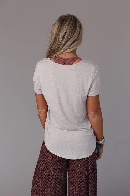 Scoop Neck Bralette Tee RA1139