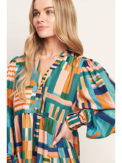 Printed Woven Mini Dress ID21548