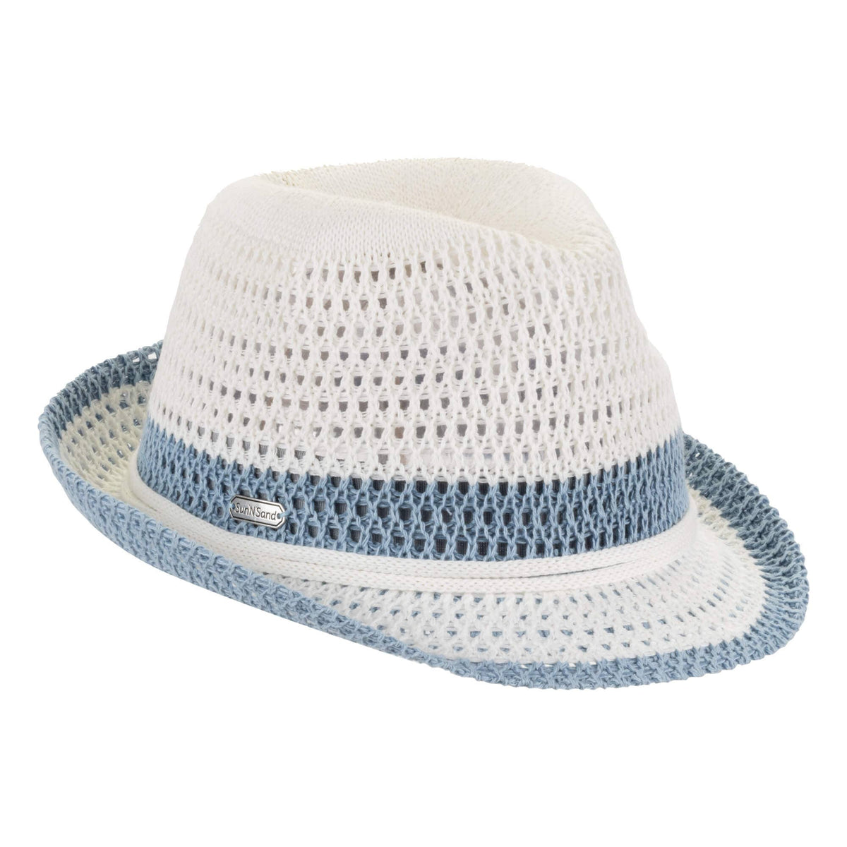 White Poly Fedora