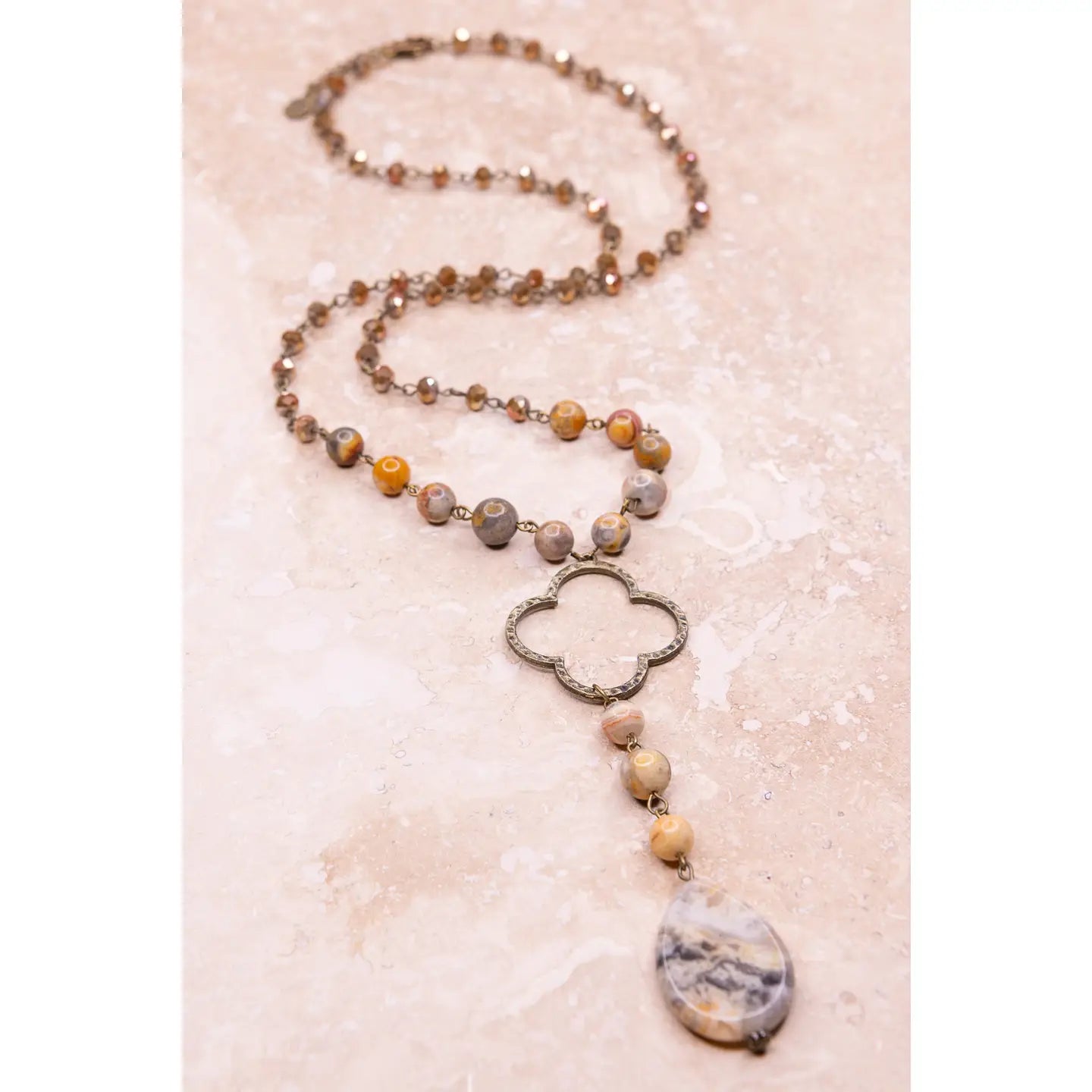Alani Necklace in Taupe 59814