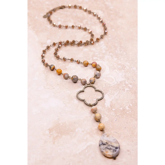 Alani Necklace in Taupe 59814