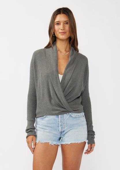 Willa Tie Front Sweater I-51049K-NW