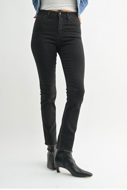 Slim Straight Longer Length DP691 W. BLACK