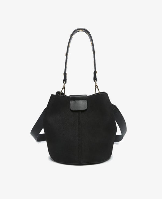 Farrah Suede Bucket Bag With Top Handle M2528SDE