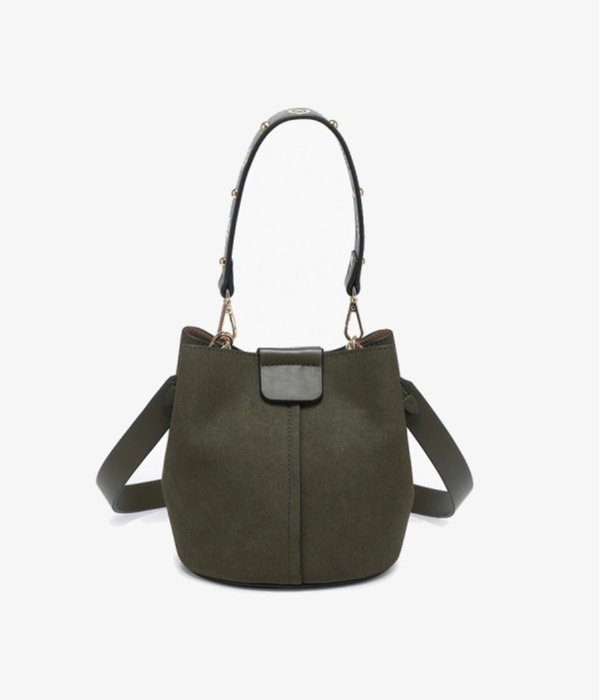 Farrah Suede Bucket Bag With Top Handle M2528SDE