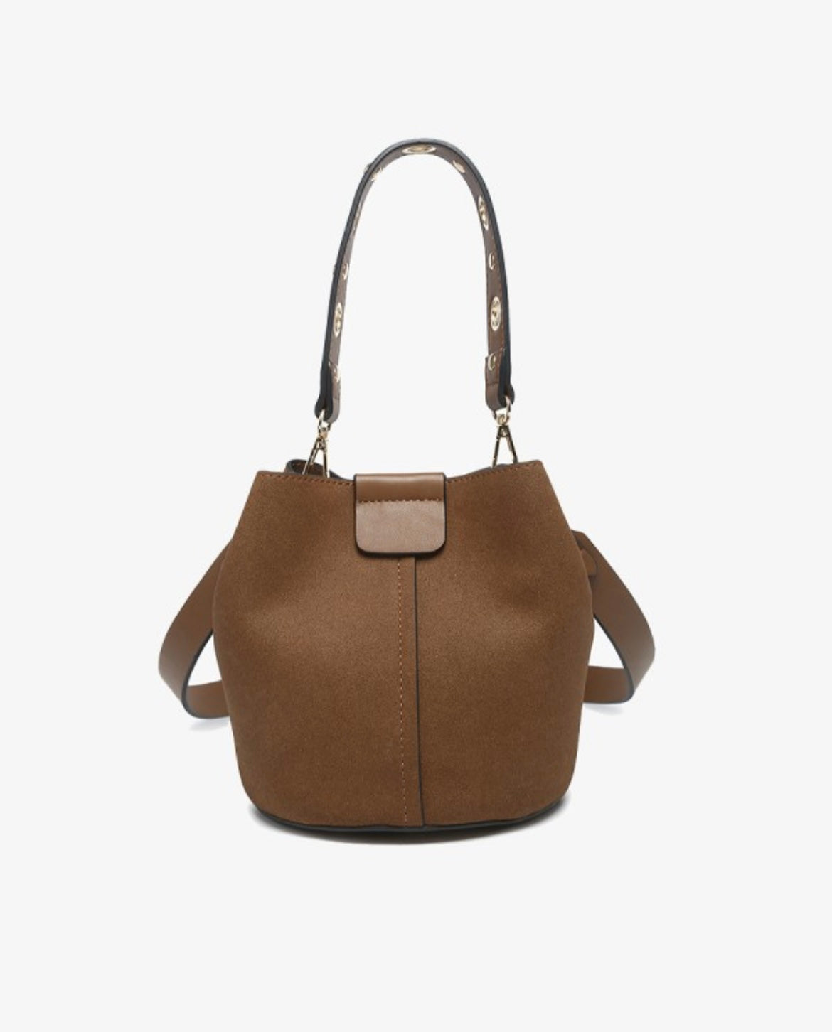 Farrah Suede Bucket Bag With Top Handle M2528SDE
