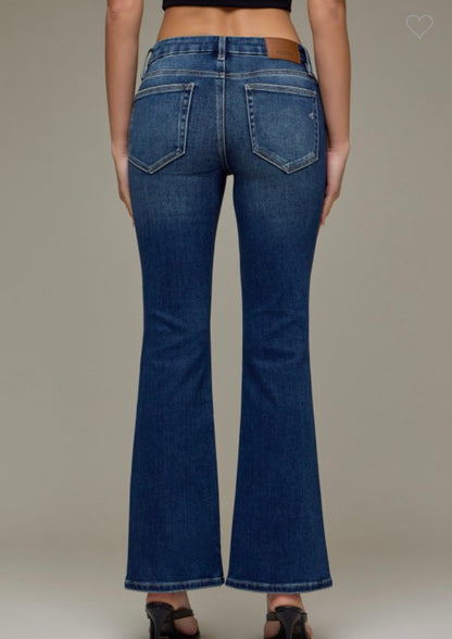 Dark Wash Clean Mid Rise Bootcut HD3391-DK