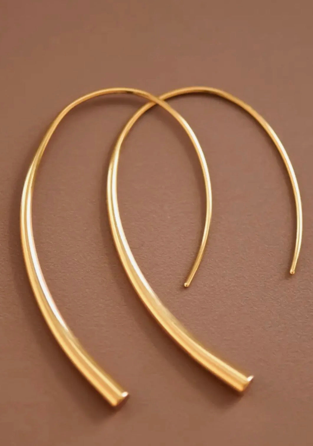 18K Gold Plated Hoop Earring-7063