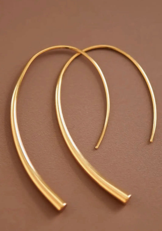 18K Gold Plated Hoop Earring-7063