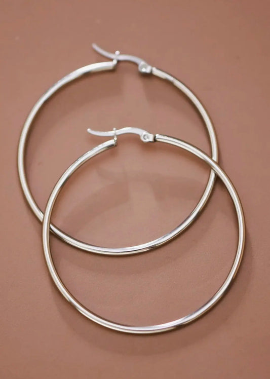 Tarnish Resistant Stainless Hoop Earring 7146