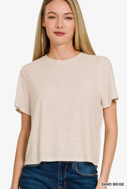 Slub Short Sleeve Tee Z1B-CST-3537Y