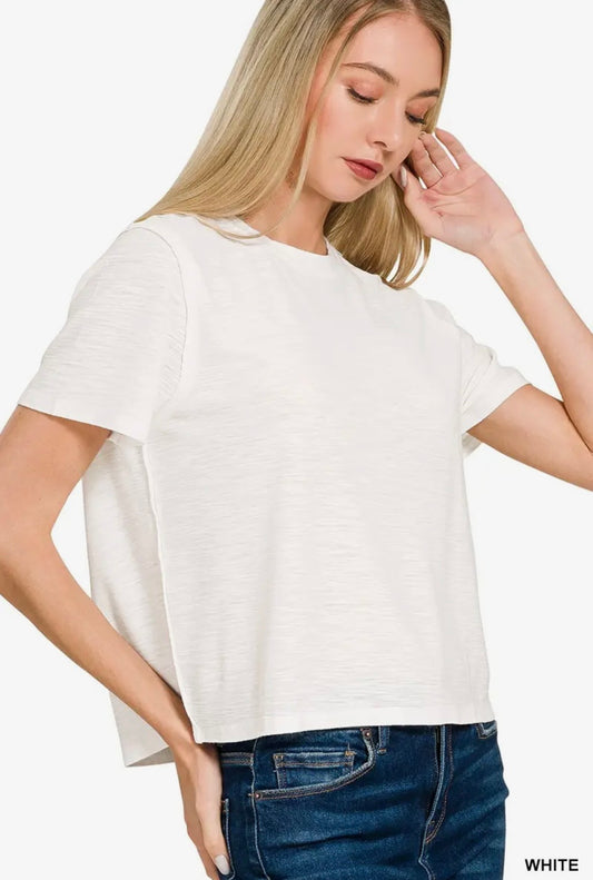 Slub Short Sleeve Tee Z1B-CST-3537Y