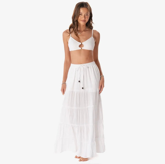 White Shipwrecked Maxi Skirt 79106C-WB-M